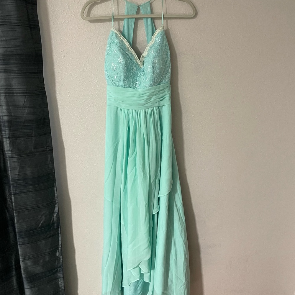 Medium bridesmaid dress deadpan green